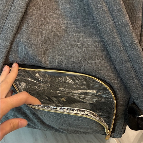 Gray Pumping Backpack - Picture 4 of 4